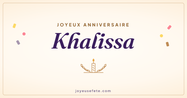 Image « Joyeux anniversaire Khalissa » au format large