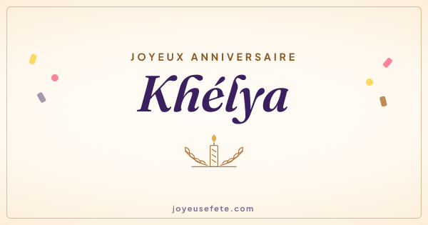 Image « Joyeux anniversaire Khélya » au format large