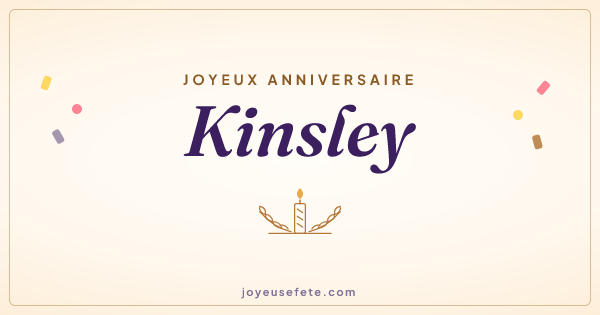 Image « Joyeux anniversaire Kinsley » au format large