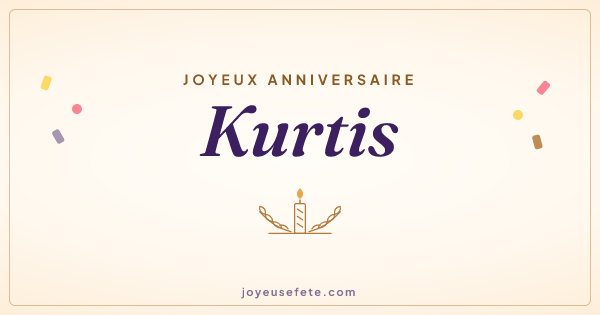 Image « Joyeux anniversaire Kurtis » au format large