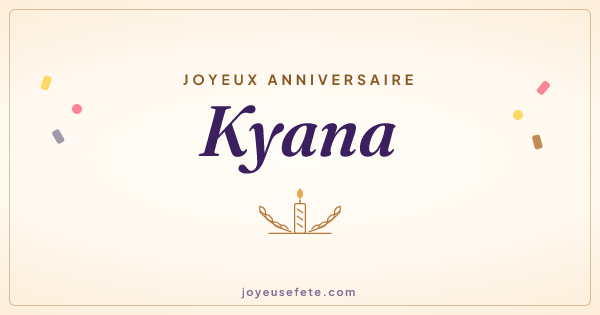 Image « Joyeux anniversaire Kyana » au format large