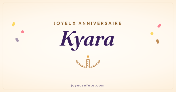 Image « Joyeux anniversaire Kyara » au format large