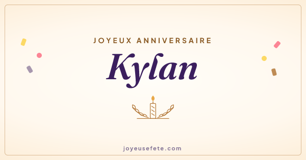 Image « Joyeux anniversaire Kylan » au format large