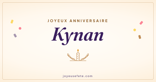Image « Joyeux anniversaire Kynan » au format large