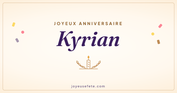 Image « Joyeux anniversaire Kyrian » au format large