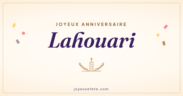 Image « Joyeux anniversaire Lahouari » au format large