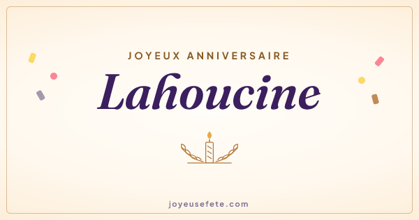 Image « Joyeux anniversaire Lahoucine » au format large