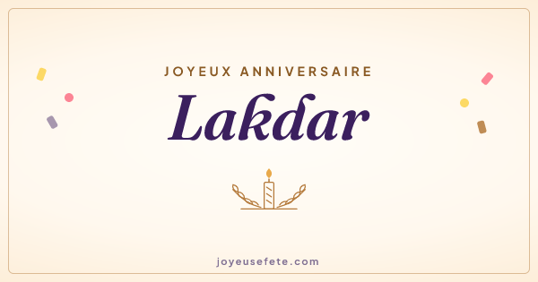 Image « Joyeux anniversaire Lakdar » au format large