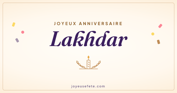 Image « Joyeux anniversaire Lakhdar » au format large