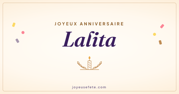 Image « Joyeux anniversaire Lalita » au format large