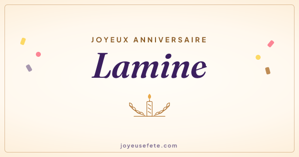 Image « Joyeux anniversaire Lamine » au format large