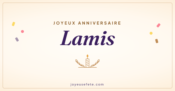 Image « Joyeux anniversaire Lamis » au format large