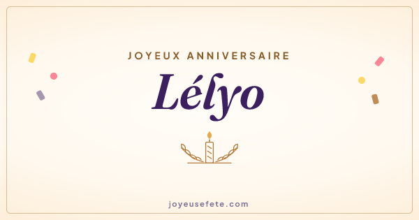 Image « Joyeux anniversaire Lélyo » au format large