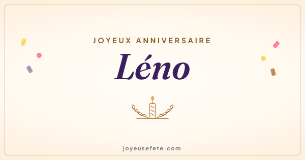 Image « Joyeux anniversaire Léno » au format large