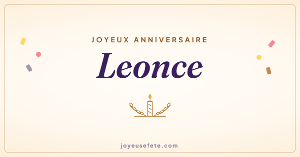 Image « Joyeux anniversaire Leonce » au format large