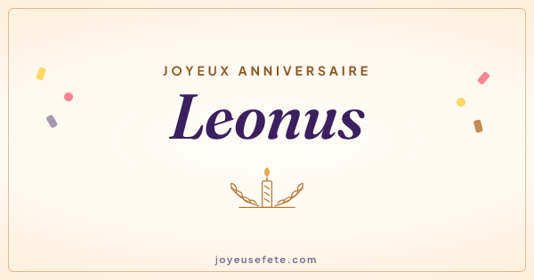 Image « Joyeux anniversaire Leonus » au format large