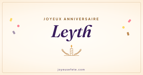 Image « Joyeux anniversaire Leyth » au format large
