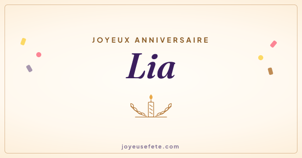 Image « Joyeux anniversaire Lia » au format large
