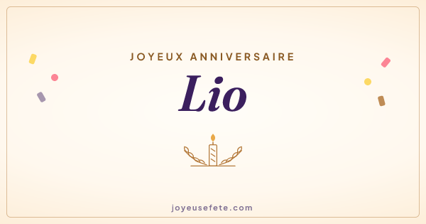 Image « Joyeux anniversaire Lio » au format large