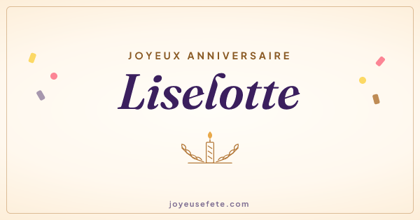 Image « Joyeux anniversaire Liselotte » au format large