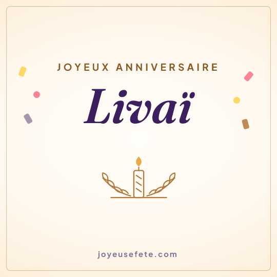 Image carrée « Joyeux anniversaire Livaï » pour WhatsApp