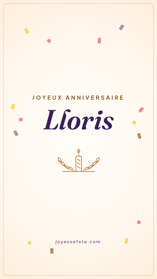 Image « Joyeux anniversaire Lloris » au format story