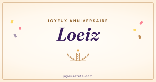 Image « Joyeux anniversaire Loeiz » au format large