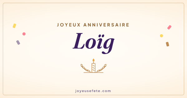 Image « Joyeux anniversaire Loïg » au format large