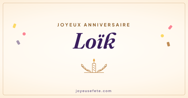 Image « Joyeux anniversaire Loïk » au format large