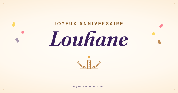 Image « Joyeux anniversaire Louhane » au format large