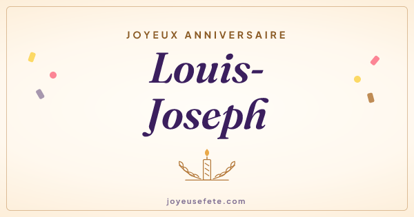 Image « Joyeux anniversaire Louis-Joseph » au format large