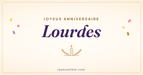 Image « Joyeux anniversaire Lourdes » au format large