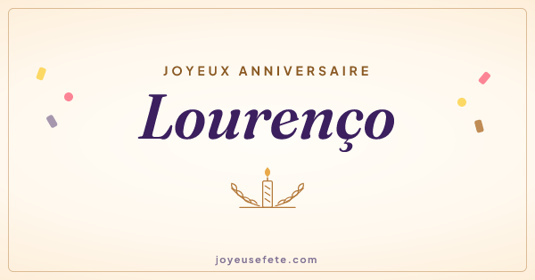 Image « Joyeux anniversaire Lourenço » au format large