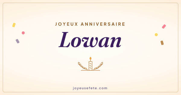 Image « Joyeux anniversaire Lowan » au format large