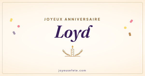 Image « Joyeux anniversaire Loyd » au format large