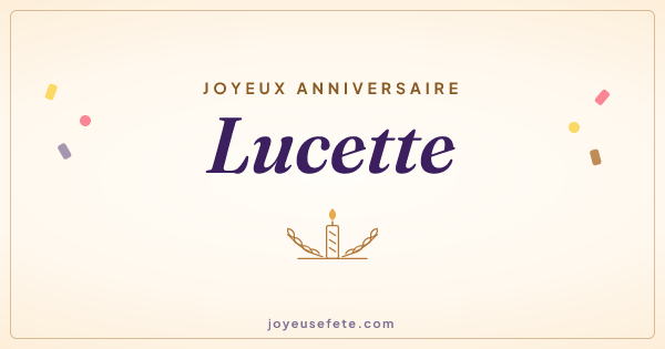 Image « Joyeux anniversaire Lucette » au format large