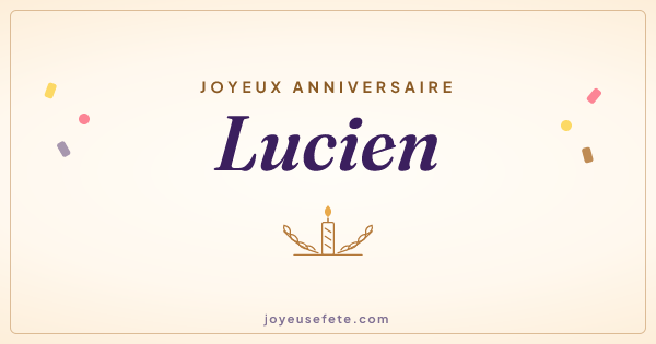 Image « Joyeux anniversaire Lucien » au format large