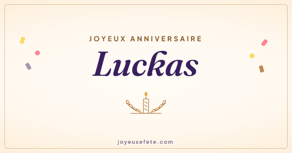 Image « Joyeux anniversaire Luckas » au format large
