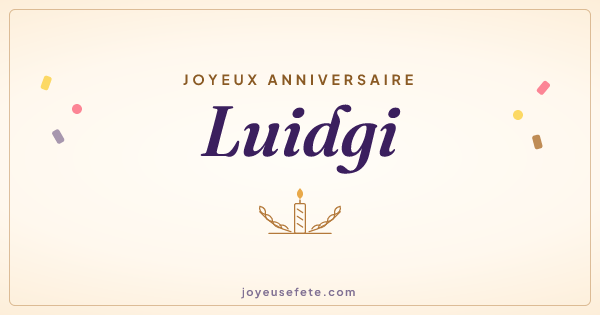 Image « Joyeux anniversaire Luidgi » au format large