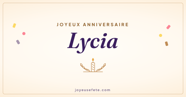 Image « Joyeux anniversaire Lycia » au format large