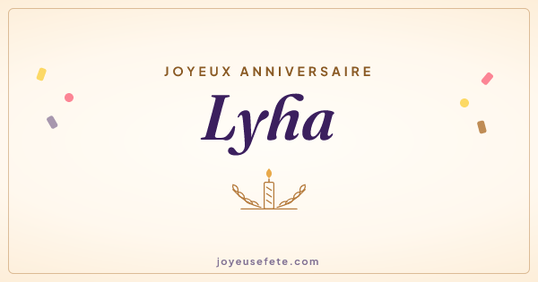 Image « Joyeux anniversaire Lyha » au format large