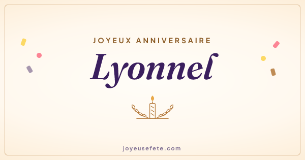 Image « Joyeux anniversaire Lyonnel » au format large