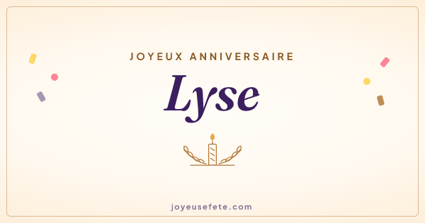 Image « Joyeux anniversaire Lyse » au format large