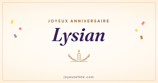 Image « Joyeux anniversaire Lysian » au format large