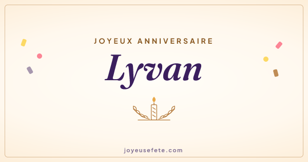 Image « Joyeux anniversaire Lyvan » au format large