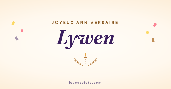 Image « Joyeux anniversaire Lywen » au format large