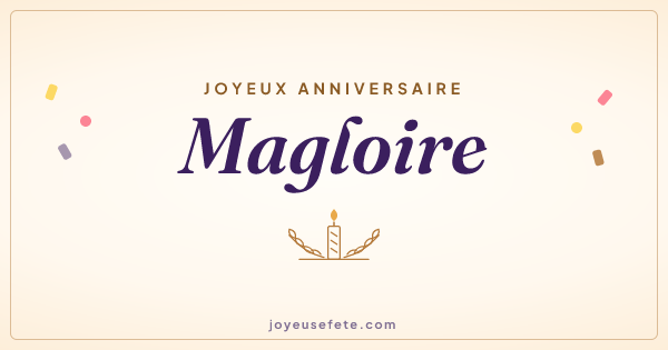 Image « Joyeux anniversaire Magloire » au format large