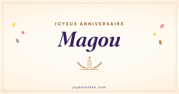 Image « Joyeux anniversaire Magou » au format large