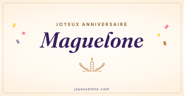 Image « Joyeux anniversaire Maguelone » au format large