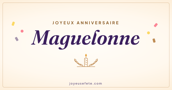Image « Joyeux anniversaire Maguelonne » au format large